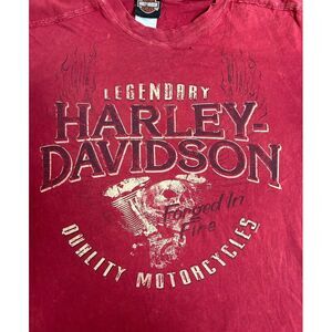 HARLEY DAVIDSON GENUINE MENS MEDIUM‎ T SHIRT CHATTANOOGA, TN RED